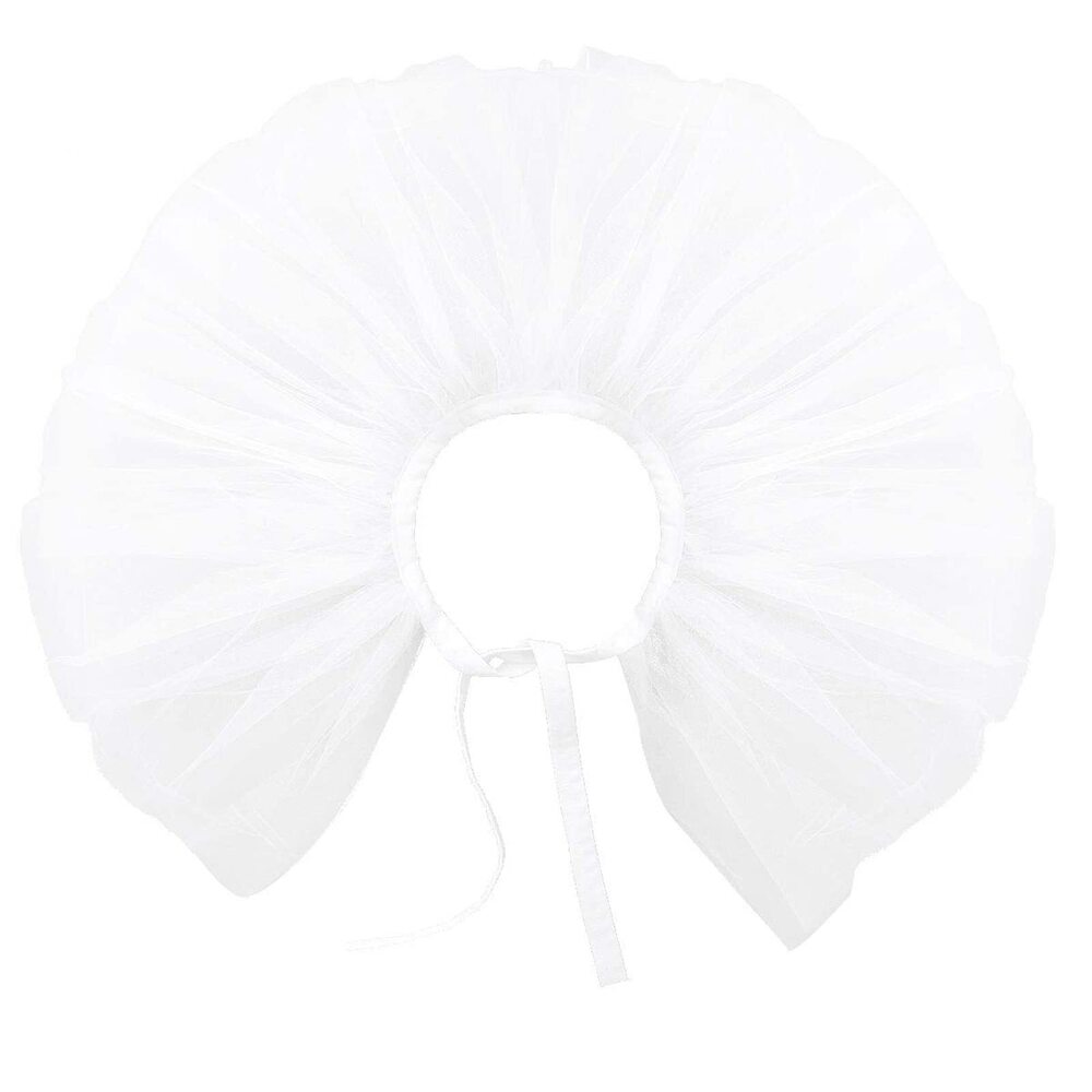 3078 Retro Mesh Neck Ruff Ruffle Collar Halloween Cosplay Party Costume